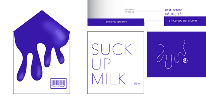 3D milk carton by Ai